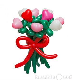 Продам: Букет цветов из воздушных шаров-сердечек