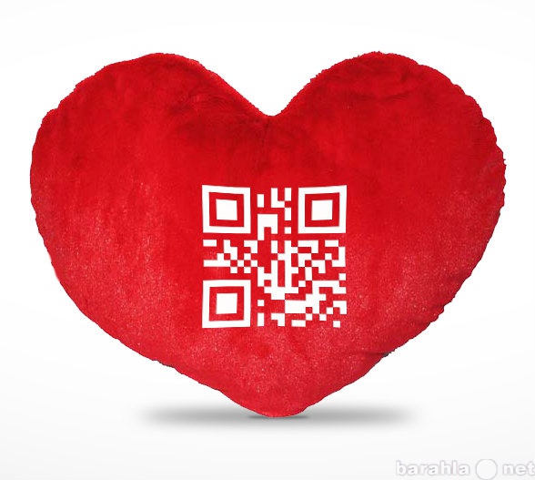 Продам: Подушка-сердце с уникальным QR кодом