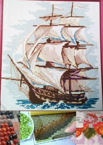 Продам: Алмазная вышивка картина Корабль 46х52