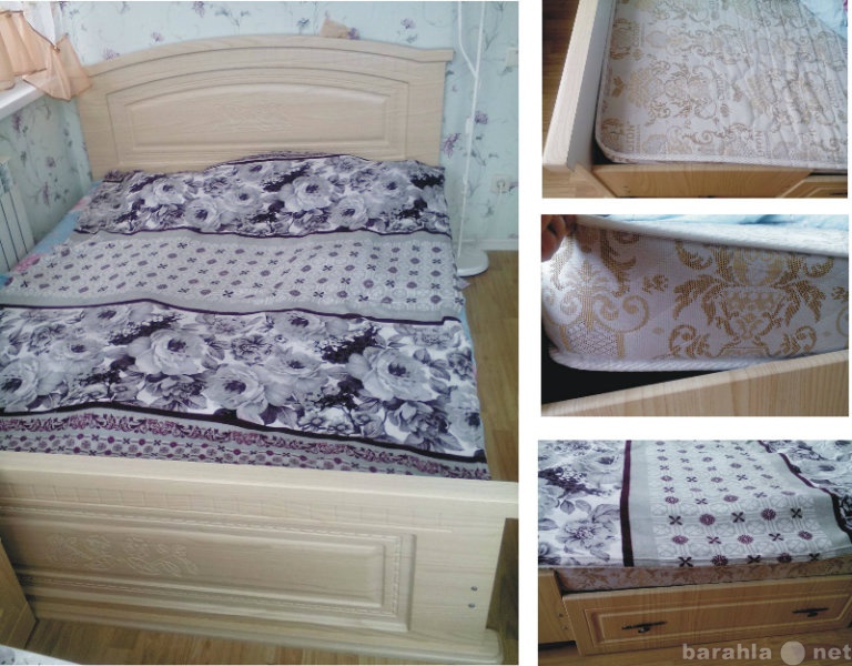 Продам: 2-х спальная кровать с матрасом