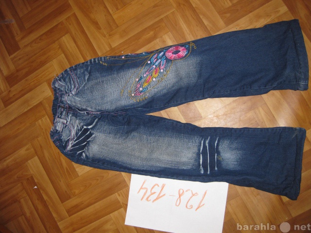 Отдам даром: джинсовые утепленные брюки рост 128-134