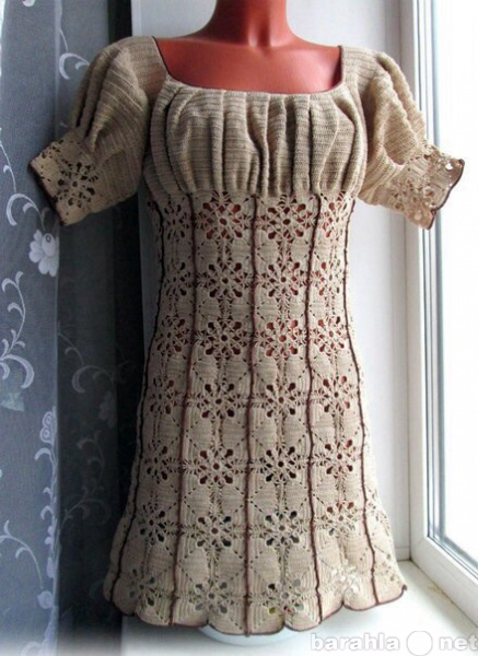 Продам: Вязанное крючком платье