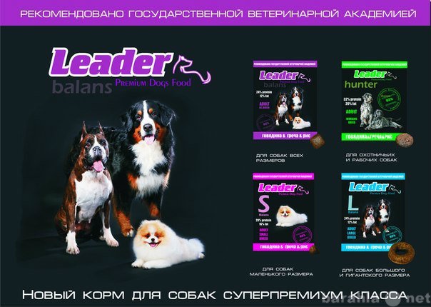 Продам: Корм для собак LEADER в Воронеже!