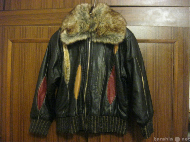 Продам: Кожаная куртка на флисе