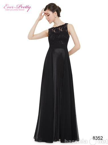 Продам: Черное платье с кружевным лифом S/08