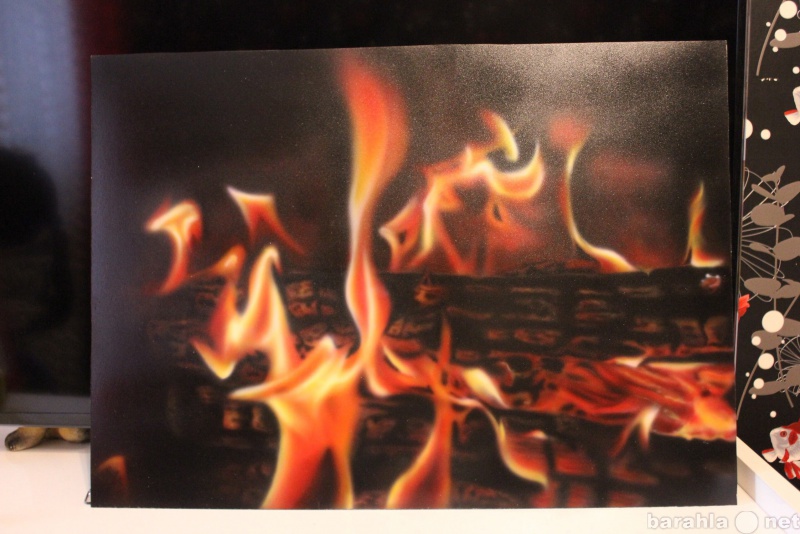 Продам: Картина аэрографом "огонь"