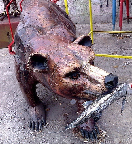 Продам: Кованая скульптура"Медведь"