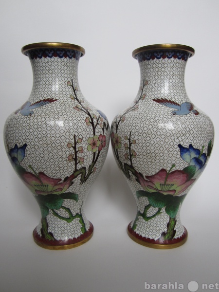 Продам: Антикварные вазы Клуазоне, середина XX в