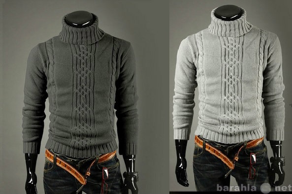Продам: Мужской серый белый свитер размер 48-50