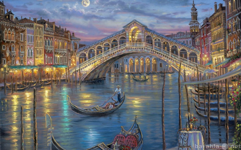 Продам: Картины по номерам "Мост через реку