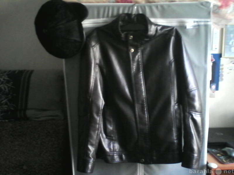 Продам: Куртка кожаная тёмно-коричневая мужская