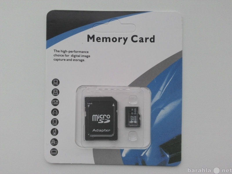 Продам: Micro SD 64 Gb class 10 + USB-картридер