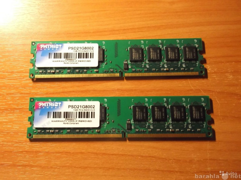 Продам: Patriot Memory PSD21G8002 Цена за 2 штук