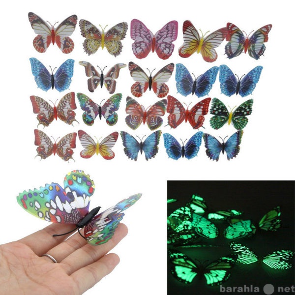 Продам: Декоративные светящиеся бабочки на магни