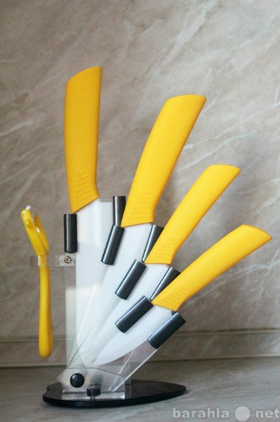 Продам: Набор керамических ножей, желтые рукоятк