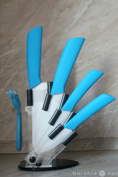 Продам: Набор керамических ножей, голубые ручки