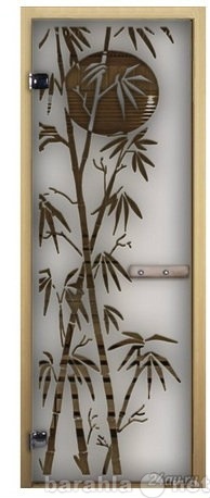 Продам: Дверь стеклянная для сауны Сатин с рисун