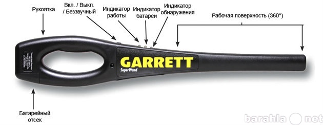 Продам: GARRETT SUPERWAND Ручной металлодетектор