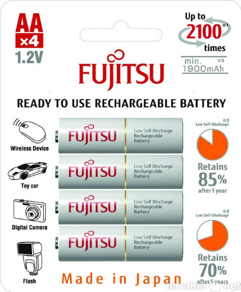 Продам: Аккумуляторы Eneloop Fujitsu HR-3UTC Уфа