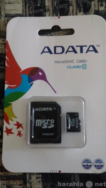 Продам: Micro SD 64 GB ADATA 10 class+ адаптер