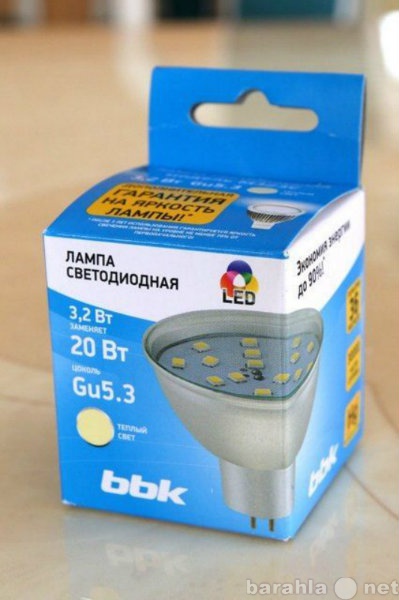 Продам: Светодиодная лампа BBK 3.2Вт. GU10