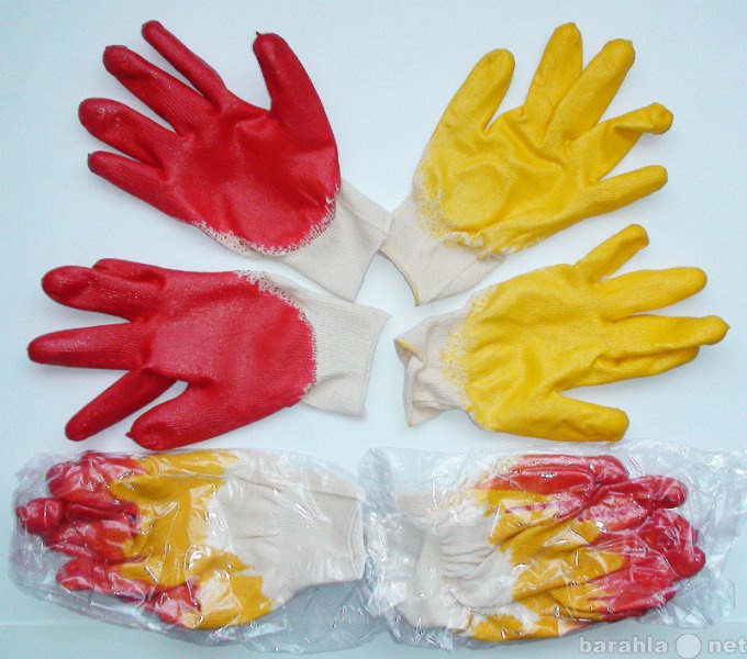 Продам: Перчатки хб с латексным покрытием