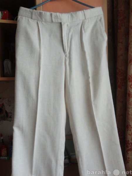 Продам: брюки светлые льняные