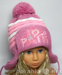 Продам: шапочки для девочек зимняя на флисе