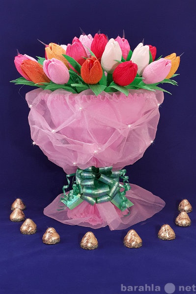 Продам: Букет из конфет Тюльпаны в розовом