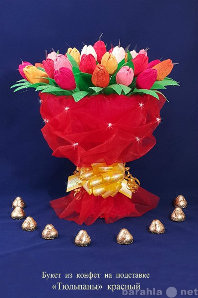 Продам: Букет из конфет тюльпаны в красном