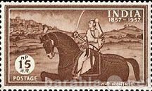 Продам: Марка 15 Индия India 1857-1957 гашеная