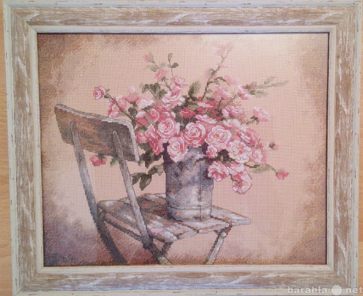Продам: Картина "Букет роз на стуле"