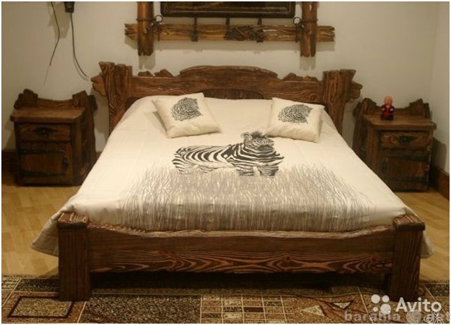 Продам: Кровать деревянная под старину на заказ.