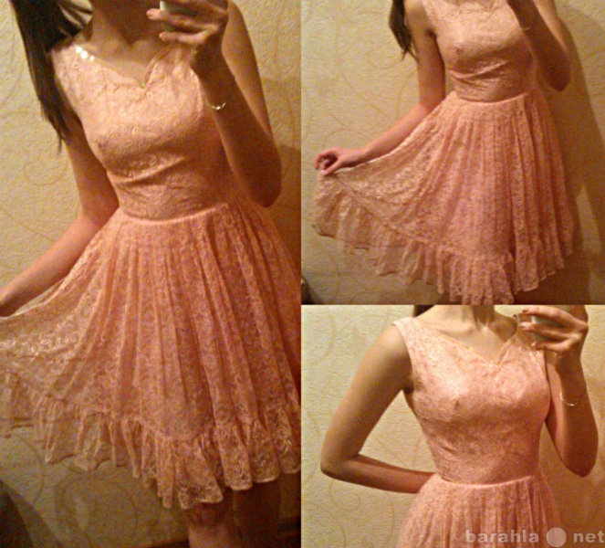 Продам: Ажурное розовое платье