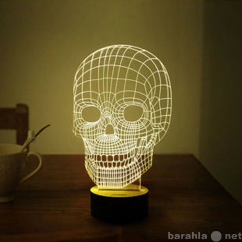 Продам: 3D Лампа,Спирали,Череп,.Железный человек