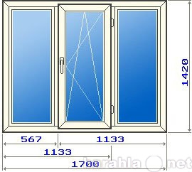 Продам: Трехстворчатое окно в домах 137 серии, с