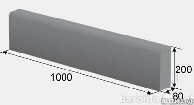 Продам: Бордюр садовый 1000*200*80 мм