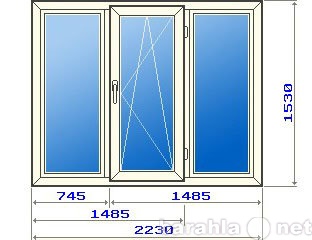 Продам: Двухстворчатое окно в домах 504Д серии,