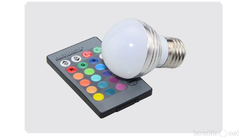 Продам: RGB светодиодная лампа с пультом