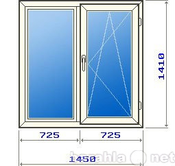 Продам: Двухстворчатое окно в домах 504 серии, э