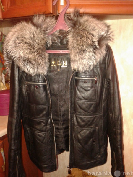 Продам: Кожаная куртка fani с чернобуркой