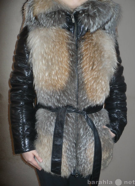 Продам: Зимняя кожаная куртка с лисьим мехом
