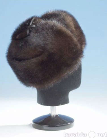 Продам: шапка-ушанка норковая тёмно-коричневая