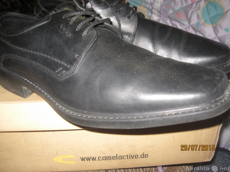 Продам: Мужские туфли  (черные, кожа)
