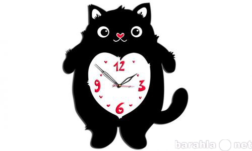 Продам: Настенные часы "Кот с сердцем&quo