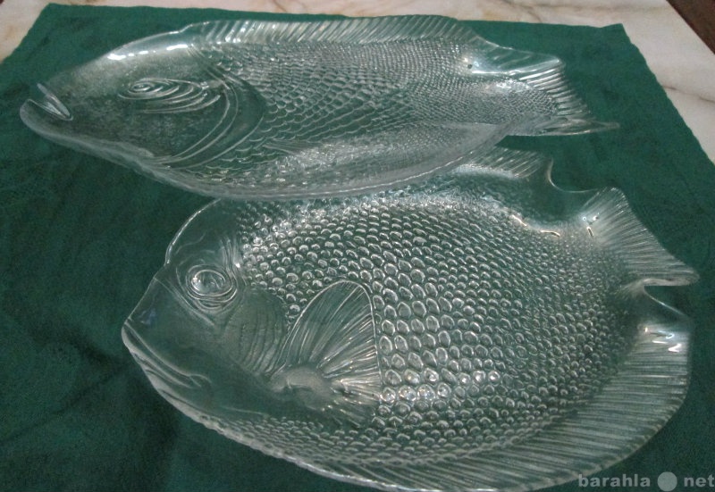 Продам: Сервировочные блюда «Рыбки»,стекло,КНДР