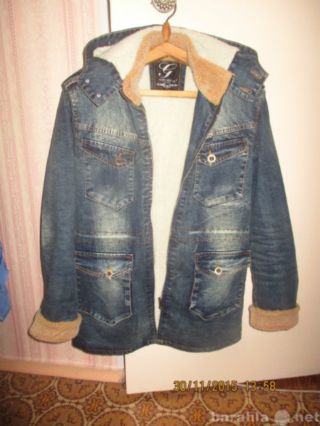 Продам: Утепленная куртка джинсовая