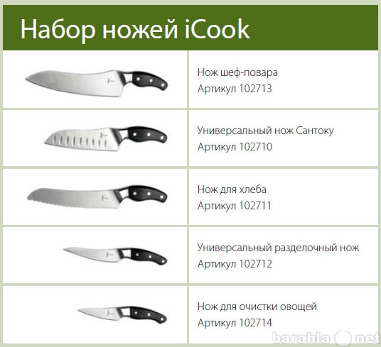 Продам: Ножи icook из кованой стали