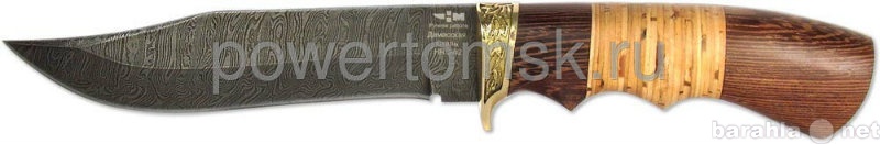 Продам: Нож нескладной дамасская сталь СПРУТ 34