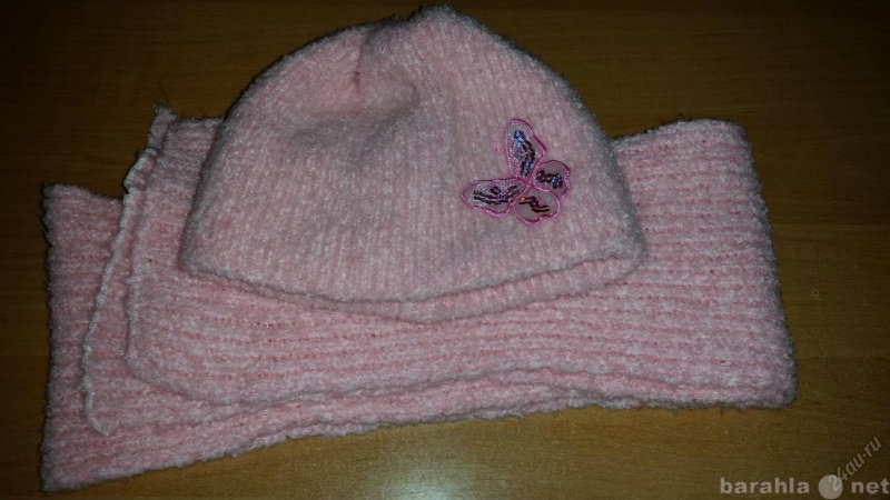 Продам: Розовый шарф и шапка для вашего ребенка